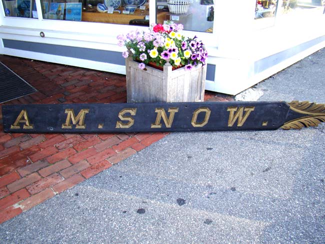 The Sternboard from the Amelia M. Snow circa 1897